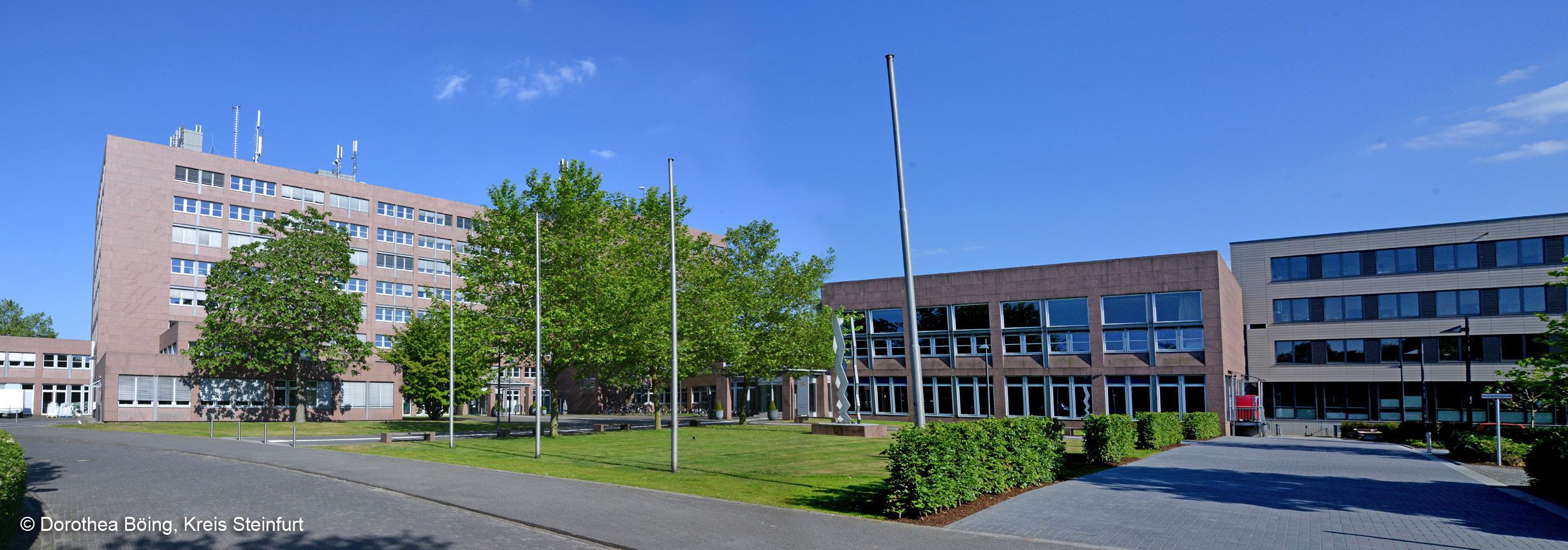 Das Kreishaus in Steinfurt, fotografiert von Dorothea Böing, Kreis Steinfurt