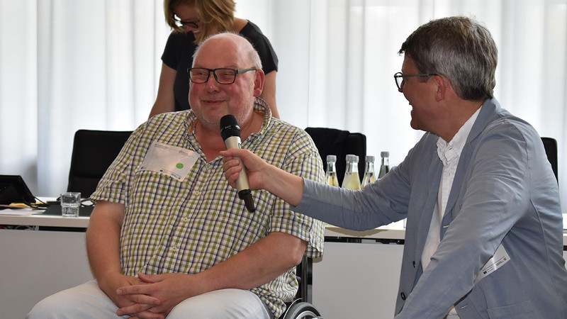 Gute Stimmung. Thomas Gesenhues und Holger Beller im Gespräch.