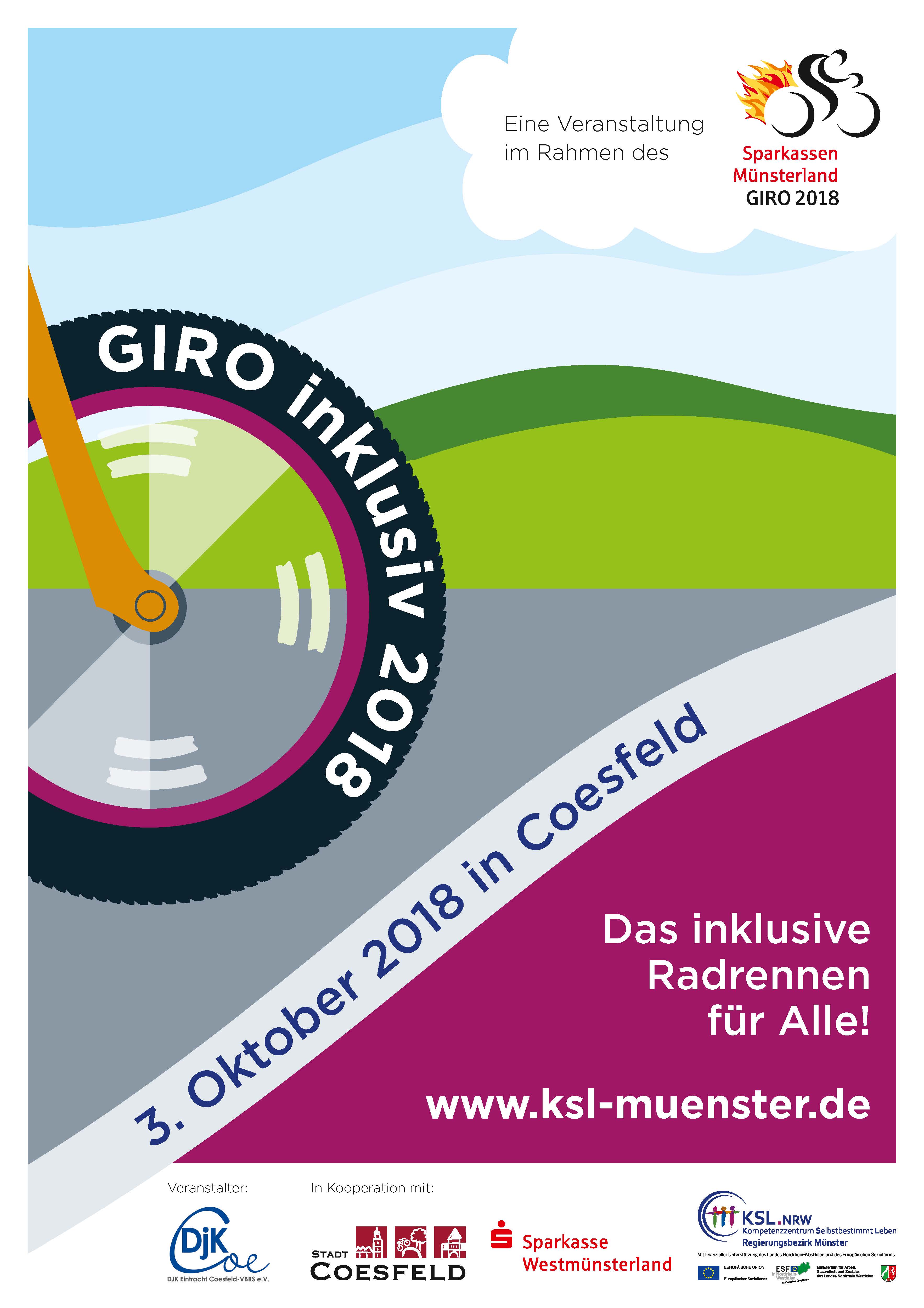 Plakat des GIRO inklusiv 2018