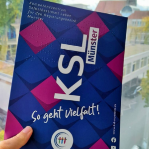 Man sieht den Flyer des KSL Münster