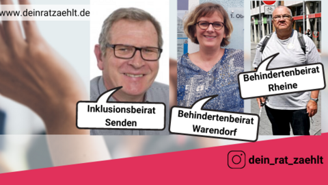 Interviews mit Mitgliedern in Behindertenbeiräten im Regierungsbezitk Münster