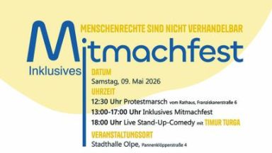 Plakat zum Inklusiven Mitmachfest in Olpe