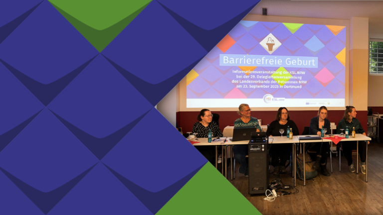 KSL.Referentinnen werden bei der Delegiertenversammlung der Hebammen begrüßt